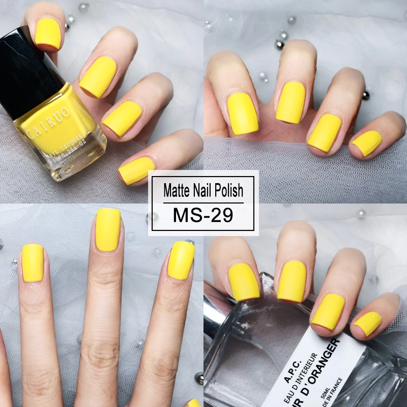 Nusx 6ml Matte Effect Nail Polish Lacquer Oily Nail Art Polish Dull Fast Dry Winter Varnish 4