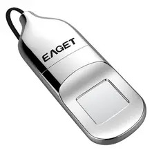 EAGET флэш-накопитель FU5 Портативный флеш-диск USB 2,0 распознавания отпечатков пальцев зашифрованные безопасности USB Memory Stick 32 GB/64 GB