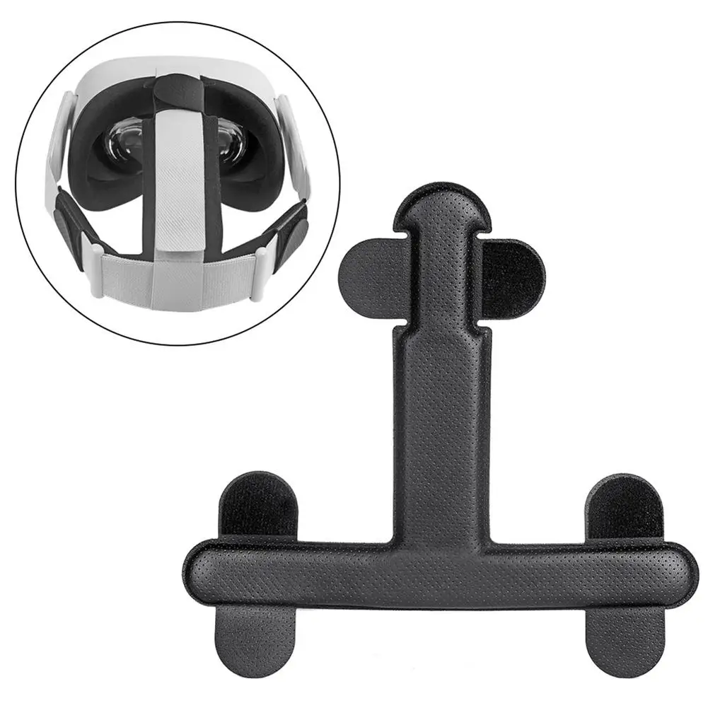 Cinta para la cabeza de PU, cojín de repuesto suave para Oculus Quest 2 VR, cómodos auriculares de realidad Virtual, accesorios de correa para la cabeza