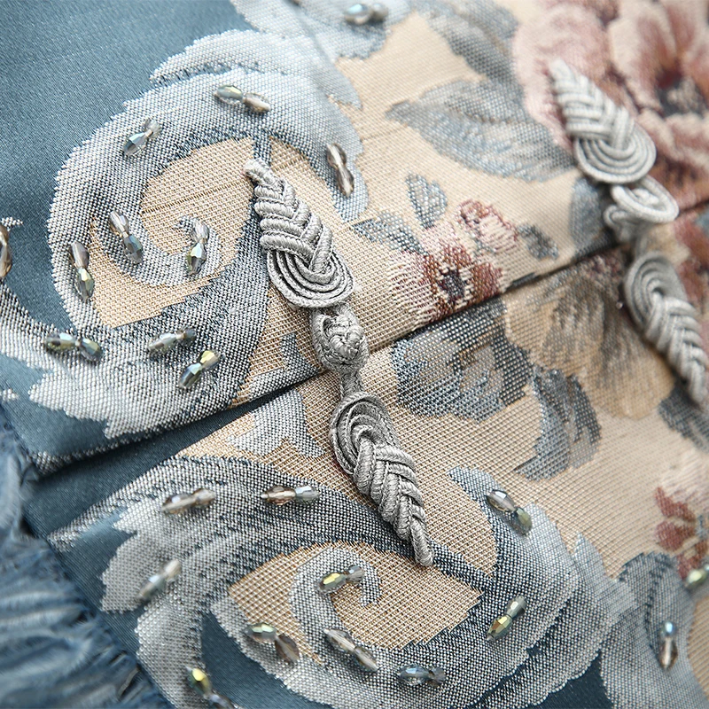 MoaaYina, Высококачественная модная дизайнерская куртка, осенняя Женская куртка с цветочными бусинами и кисточками, повседневная Элегантная короткая куртка, куртка