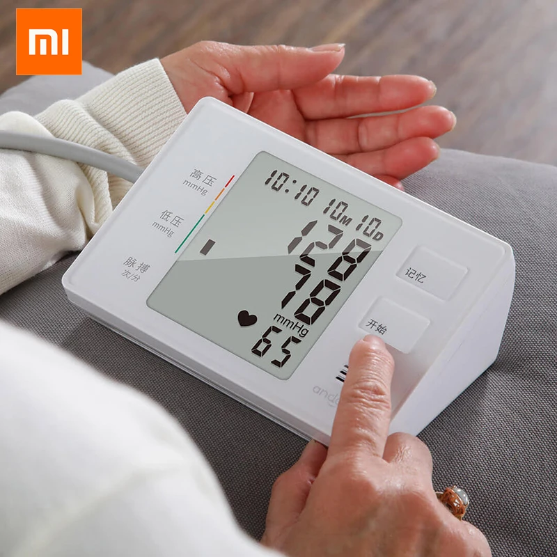 Xiaomi Andon электронный сфигмоманометр ЖК-экран Смарт-рычаг мульти-алгоритм голосовой трансляции обнаружения сердечного ритма легко использовать