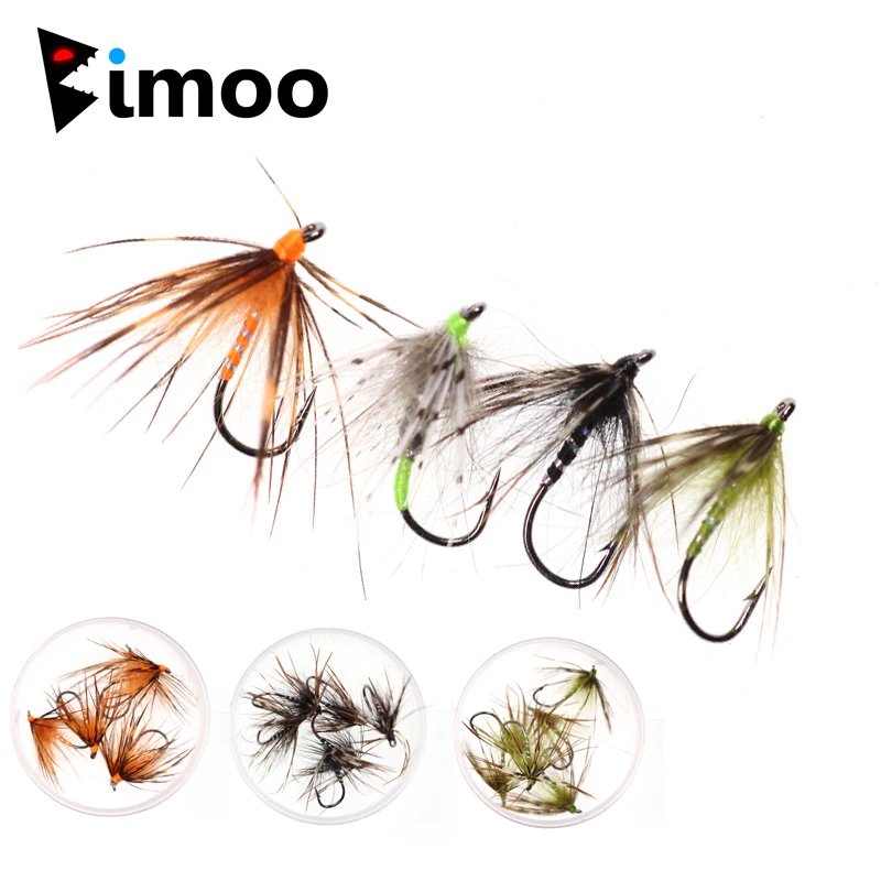 Fly Fishing SMALL Wet Fishing Flies 12 fly pack for trout Sized 16-18 71