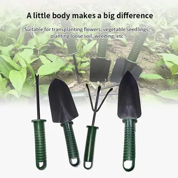 

4Pcs Garden Tool Set Mini Gardening Plant Tools Shovel Rake Spade Flower Planting Combination Shovel Tool Set Tool Sets