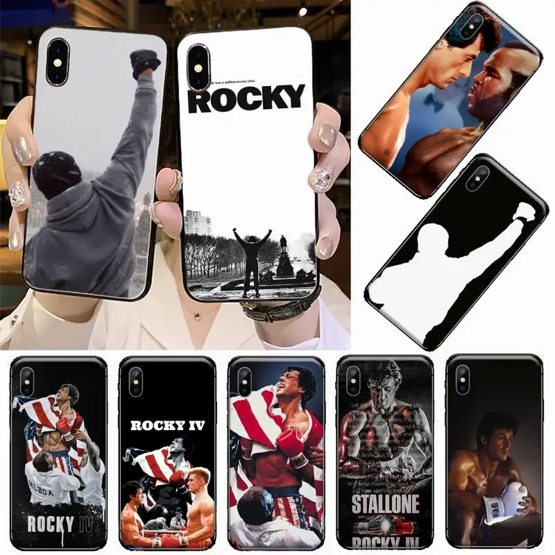 Чехол для телефона Рокки Бальбоа из фильма боксеры iPhone 11 12 pro XS MAX 8 7 6 6S Plus X 5S SE 2020 XR