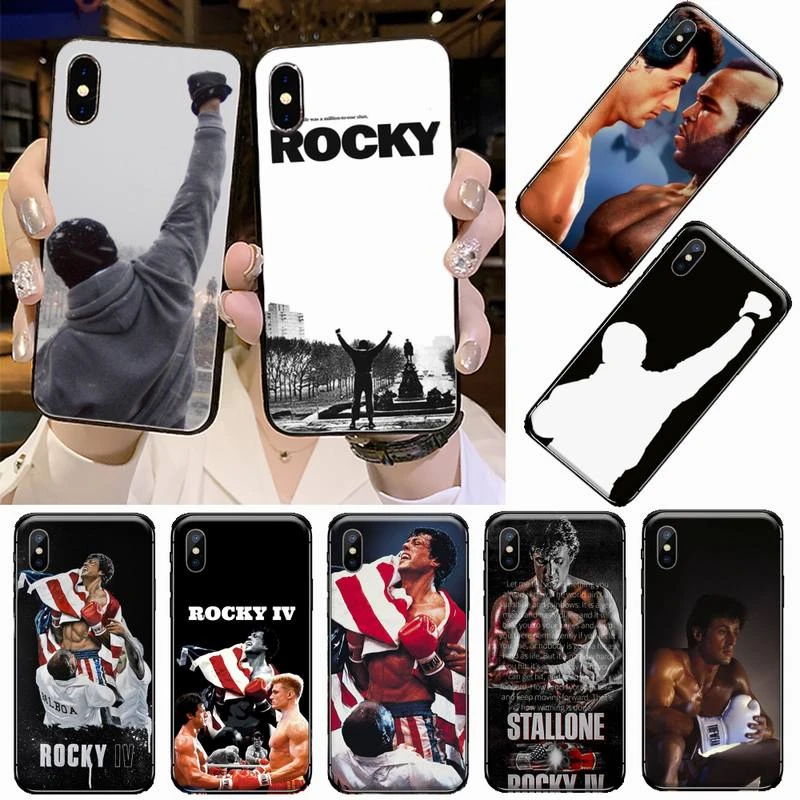 Rocky Balboa actor Boxer Rocky movie Phone Case for iPhone 11 12 pro XS MAX 8 7 6 6S Plus X 5S SE 2020 XR protective funda iphone 8 plus leather case