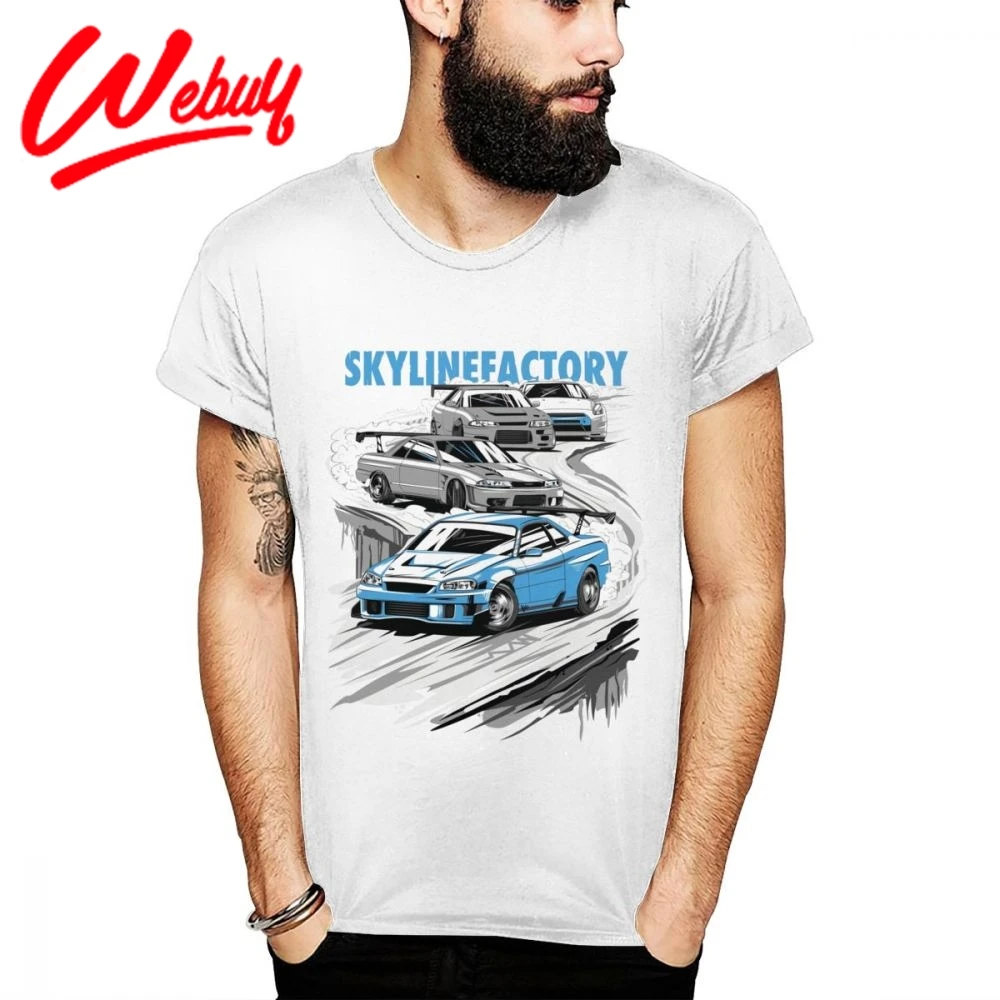 Классическая футболка для Nissan Skyline GTR | Мужская одежда