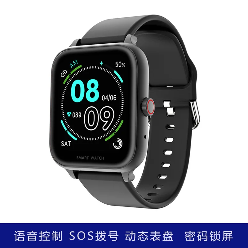 

2021 New Full Touch Exercise Meter Step Smart Watch Blood Oxygen Heart Rate Temperature Smart Bracelet