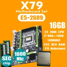 Atermiter X79 материнская плата с процессором LGA2011 combos Xeon E5 2689 2шт x 8 ГБ = 16 Гб памяти DDR3 ram 1600 МГц PC3 12800R PCI-E
