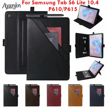

PU Leather Case For Samsung Galaxy Tab S6 Lite 10.4 SM-P610 SM-P615 Multifunction Flip Stand Cover For Samsung S6 Lite 10.4 2020