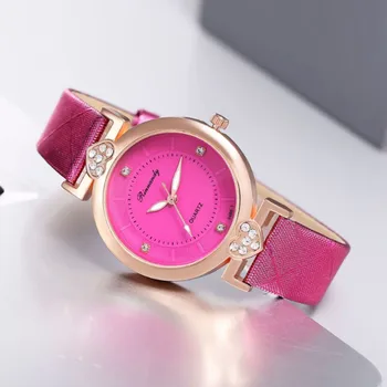 

Personality Creativity Woman's Watches Crystal Diamond Creative dial Fashion Colorful Turntable Table Student Watch For Women