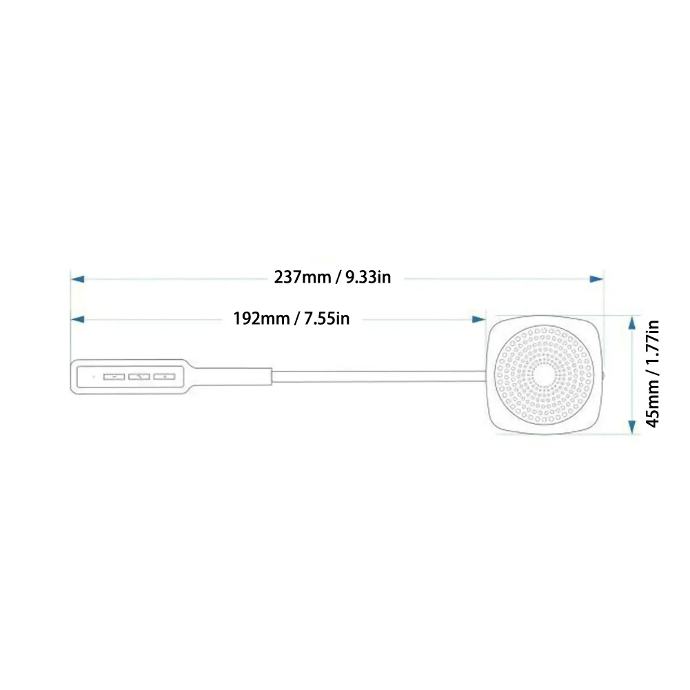 MH03 гарнитура для мотоциклетного шлема, микрофон, динамик Bluetooth 4,2 HD, громкая связь, ответ на телефонный звонок, микрофон, динамик
