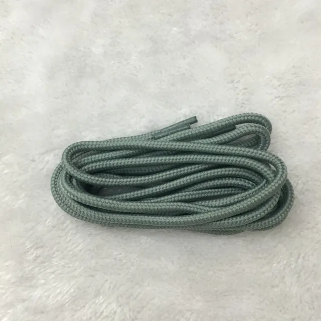 1 Pair Classic Solid Round Shoelaces Durable Polyester Shoe laces Boot Laces Sneaker Shoelace 21 Colors 70cm 90cm 120cm 150cm Light grey