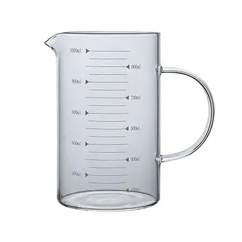 

High Borosilicate Glass Measuring Cup -20°-150° Temperature Resistant Scales Cup Measuring Mugs For Kitchen 1000/ 500/ 350 Ml