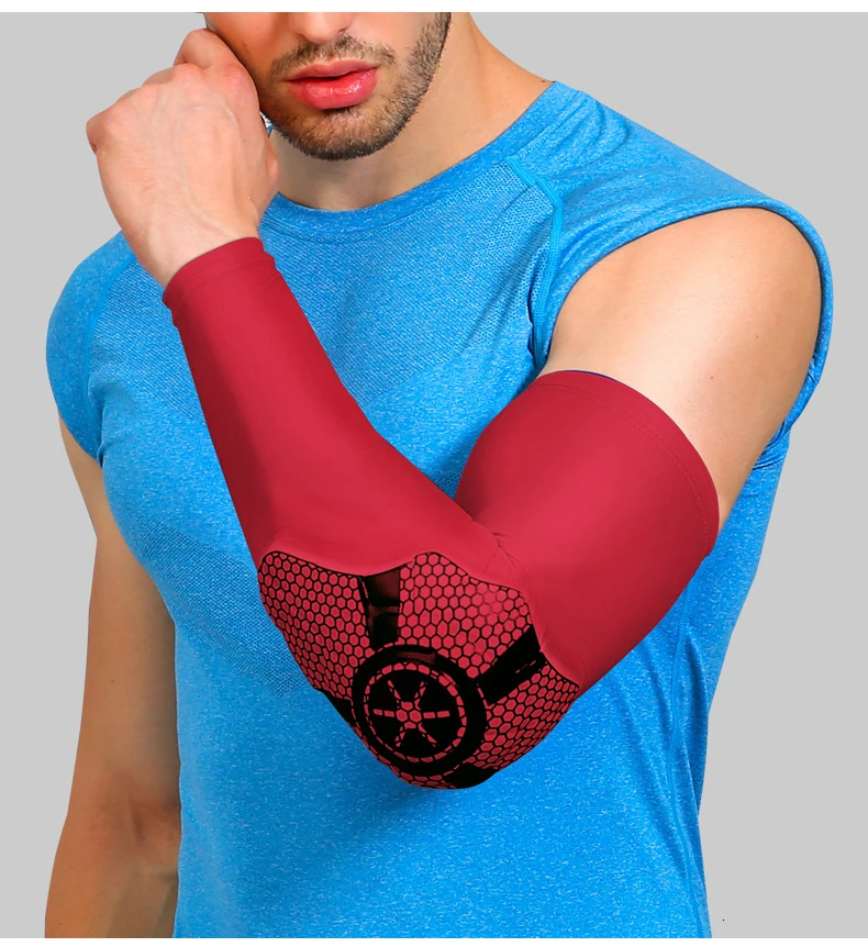 Дышащие быстросохнущие УФ противоскользящие защитные рукава для баскетбола, налокотники для фитнеса, спортивные гетры