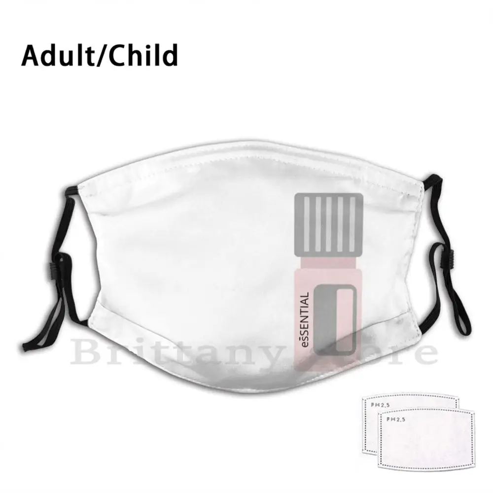 

Бутылка эфирного масла, розовая моющаяся маска для взрослых и детей, маска для рта с фильтром, эфирное масло Doterra, розовое здоровье