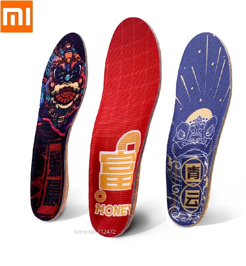 

Xiaomi new man woman Cork comfort insole Soothing, sweat and deodorization Slow pressure support Cork Sole Orthopedic Insoles