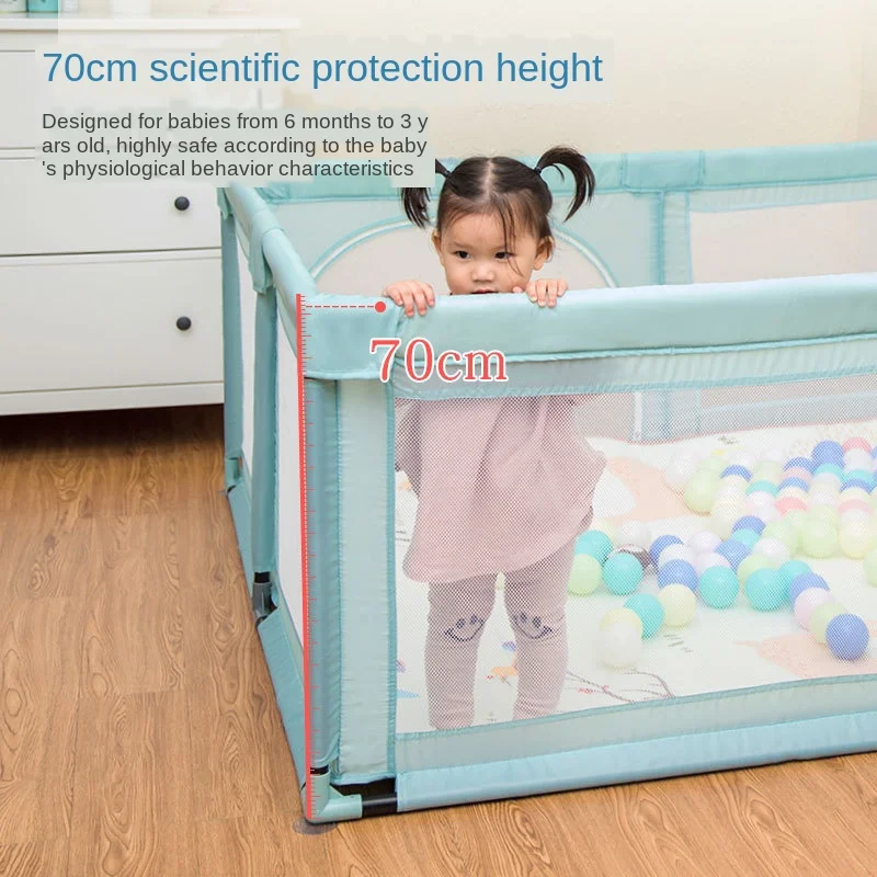 Children Gaming Fence Baby Playpen Crawling Learner Ball Pool Fence Indoor Household Infants Climbing Pad Kids Safety Guardrail