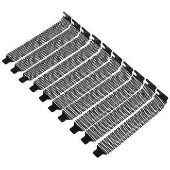

10Pcs/lot Black Hard Steel Dust Filter Blanking Plate PCI Slot Cover