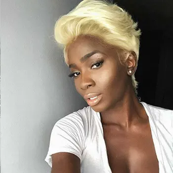 

613 Blonde Lace Front Human Hair Wigs For Women #27 Colored Bob Lace Front Wig Brazilian Body Wave Lace Frontal Wigs Ever Beauty