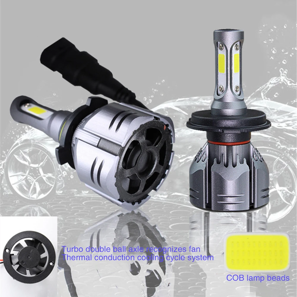 Светодиодная Автомобильная фара CARCTR s Far 3/5/8000K 4500/6500K H1/3/7/11/8/9/13/16 PX24 H4 60 Вт