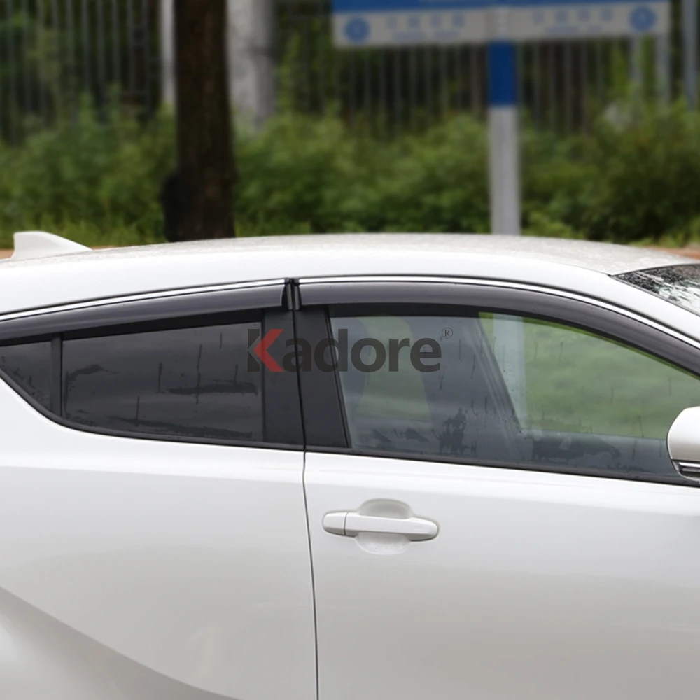 Для Toyota CHR C-HR окна автомобиля козырек дверь дождь солнцезащитный козырек боковые окна Крышка отделки салона авто аксессуары 4 шт./компл