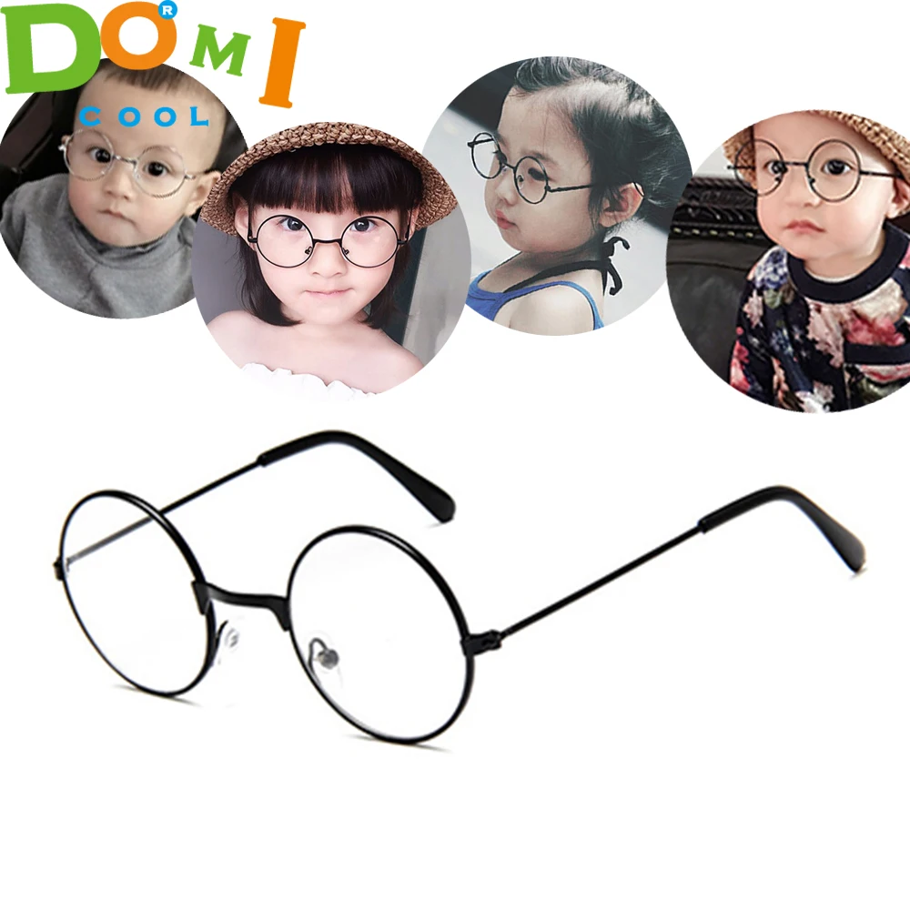 

2020 Round Spectacles Glasses Frames Eyewear Kids With Clear Lens Myopia Optical Transparent Glasses For Children Boys Girls