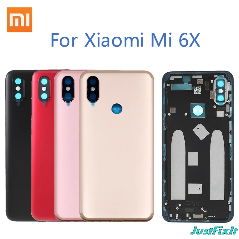 Оригинальная крышка батареи для Xiaomi mi 6X Задняя стеклянная крышка Задняя Дверь Замена для mi 6X крышка батареи чехол, задняя крышка корпуса