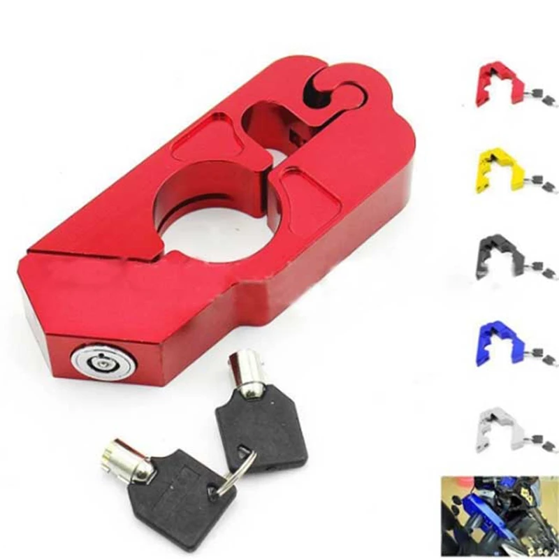Anti-theft lock Motorcycle modified aluminum alloy brake lock handlebar brake lock solid lock universal motorcycles accessries