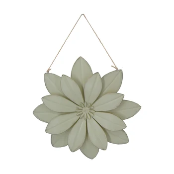 

Party Figurine Metal Wall Ornament Outdoor Garden Living Room Art Decor Corridor Indoor Gift Flower Shape 3D Rustic