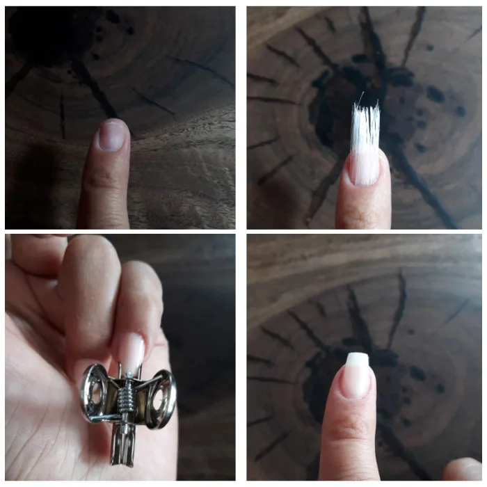 Стекловолокно наращивание ногтей набор с пинцетом папка с зажимом для наращивания ногтей Маникюрный Инструмент V9-Drop