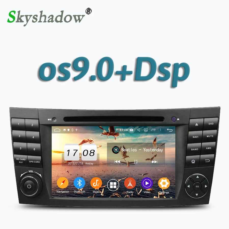Автомобильный dvd-плеер DSP TDA7851 8 ядерный Android 9 0 4 Гб + 32 Wifi Bluetooth 2 RDS радио gps карта для