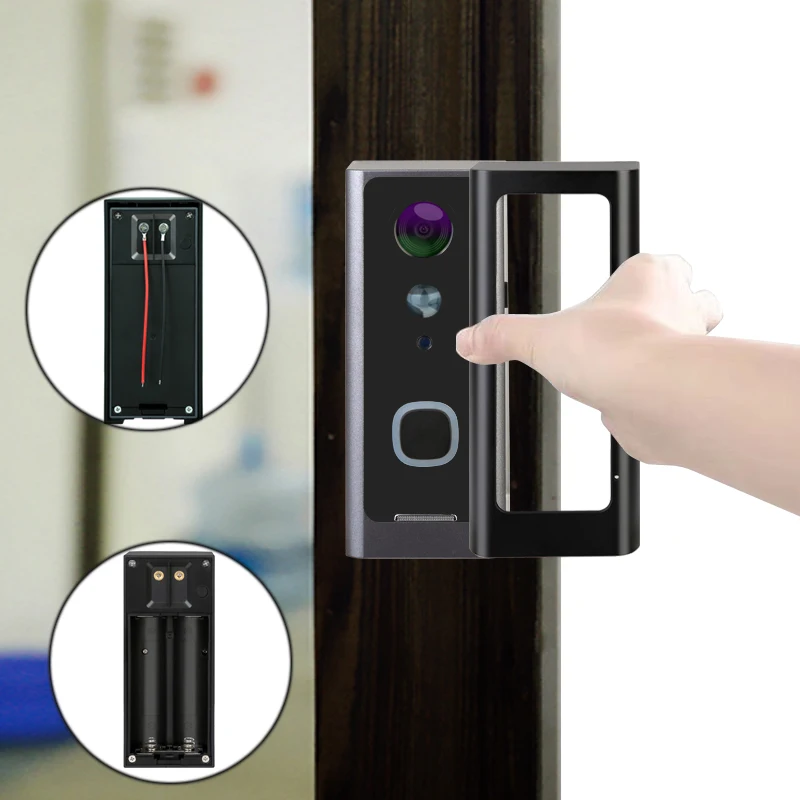 

1 Pcs Of Smart Video Doorbell Wireless WiFi Door Visual Alarm Security System 1080P High-speed Video Coprocessor