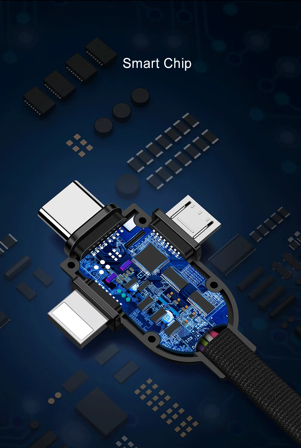 Micro USB кабель 5А быстрая зарядка брелок дизайн 3 в 1 USB кабель type C кабель для зарядного устройства для iPhone кабель для передачи данных для Xiaomi samsung