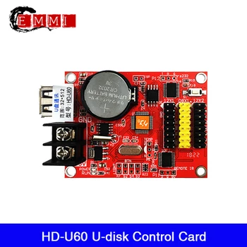 

Huidu HD-U60 USB Port Controller LED Control Card U-disk Single Dual Color Controller P10 LED Display Control Card with Sensor