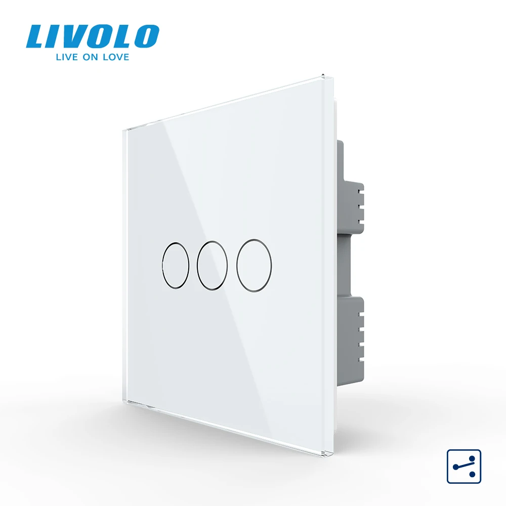 Настенный сенсорный светильник ель Livolo B6 стандарта Великобритании перекрестное