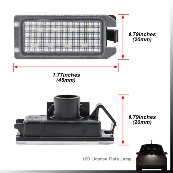 

SMD Lights LED Numbe R License Free For Fiat 500C 2013-2019 White 2pcs