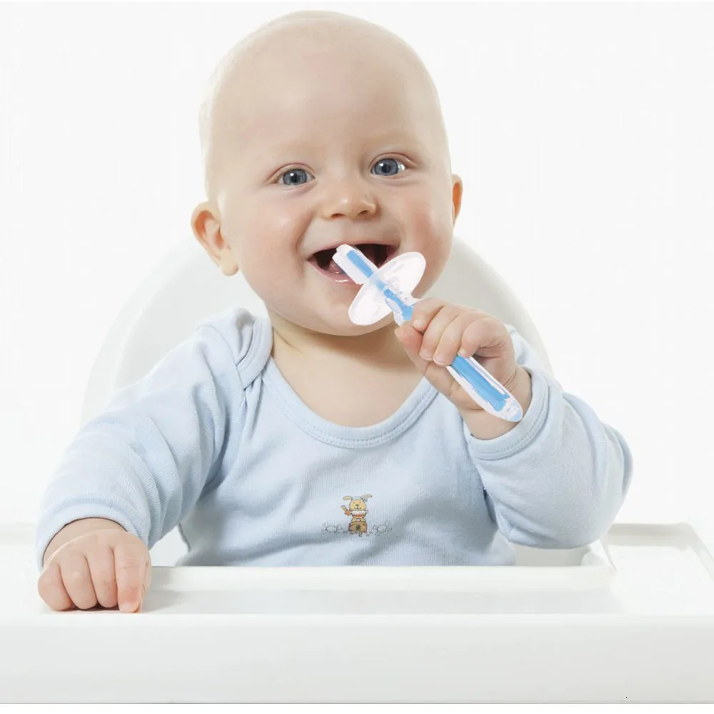 1 шт., детская мягкая силиконовая учебная зубная щетка для новорожденных, детей, уход за полостью рта, зубная щетка, инструмент для детей, Прорезыватель зубов
