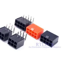 5 шт. GPU 4,2 мм 6 8 вывод PCB Мужской Разъем через отверстия для PCI-E PCIe графическая карта, видеокарта корпус соединителя питания