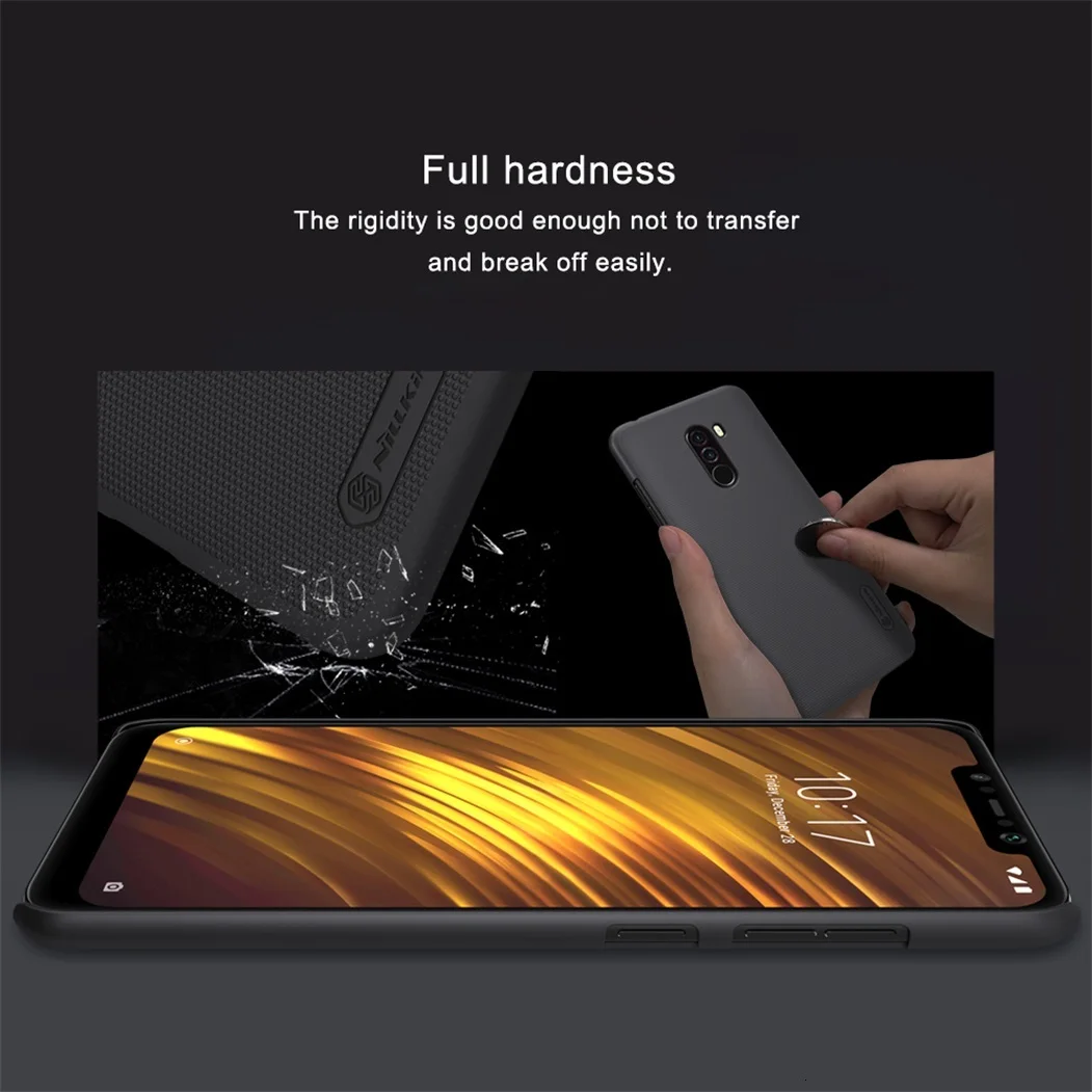 Для Xiaomi POCOPHONE F1 чехол Nillkin матовое PC матовый Твердый переплет для Xiaomi pocophone f1 Поко чехол для телефона