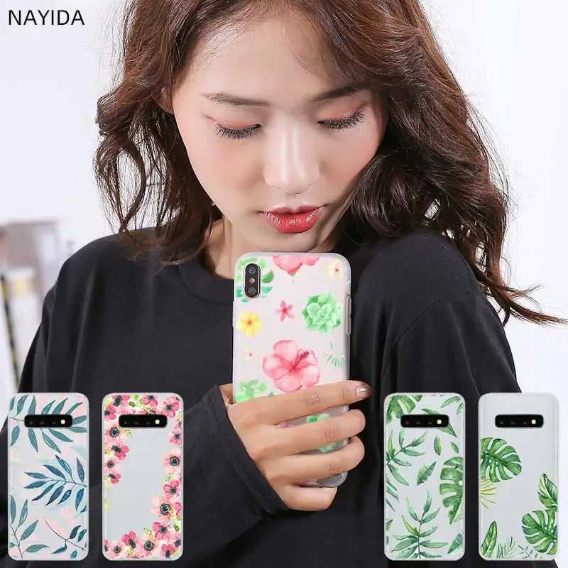 Чехол для телефона Samsung Galaxy S20 S21 S7 Edge S8 S9 S10 Plus Ultra rose пони Цветок растения кактус