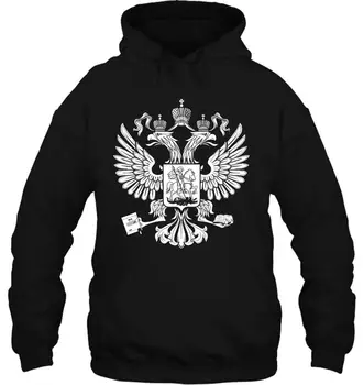 

NEW Russian flag double headed eagle coat of arms Russia Moscow HQ Streetwear men women Hoodies Sweatshirts