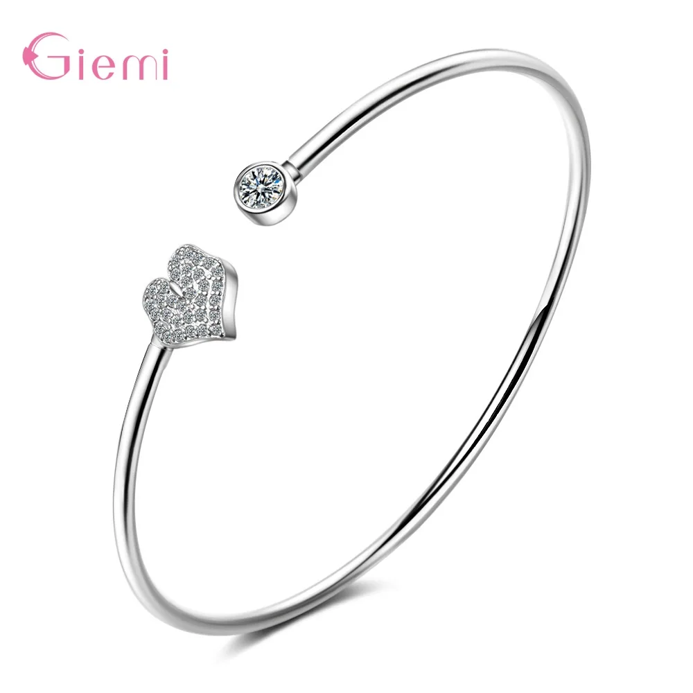 Butterfly Dragonfly Heart Charm Bangles 925 Sterling Silver Bracelets For Women Crystal Cuff Bracelet Zircon Jewelry Butterfly Dragonfly Heart Charm Bangles 925 Sterling Silver Bracelets For Women Crystal Cuff Bracelet Zircon Jewelry