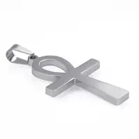 Mens 316L Stainless Steel Pendants Ancient Ankh Cross Egyptian Symbol Of Life Necklace Chain Jewelry 2