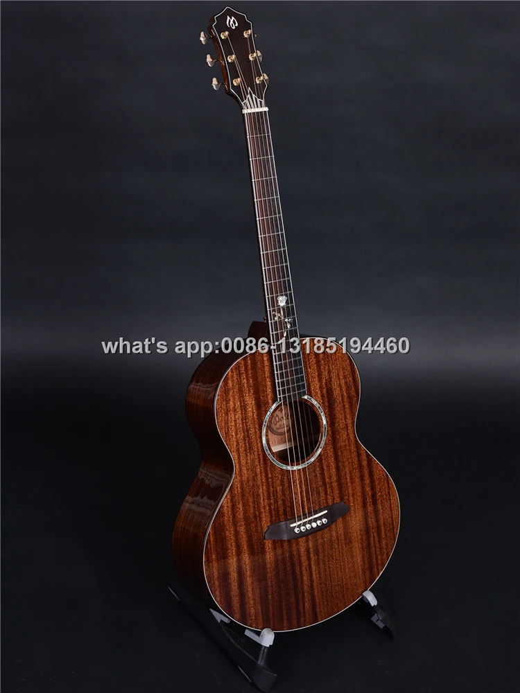 MOLLO brand M-A1 full solid mahogany acoustic guitars, guitar acoustic, acoustic electric guitars