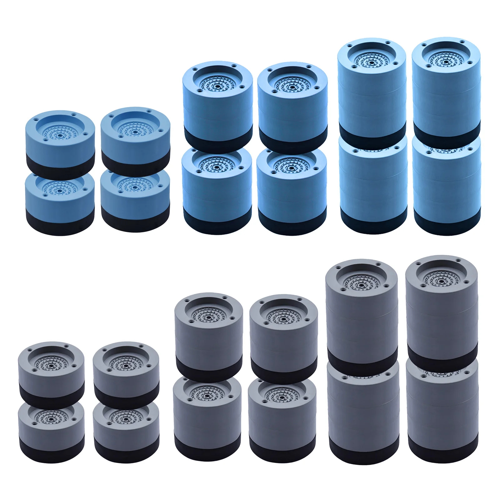

4x Rubber Anti Vibration Pads for Washing Machine & Tumble Dryers Shock Absorber