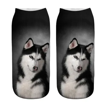 

New Men And Women Neutral 3d Dog Print Socks Fashion Winter Pattern Thick Warm Sleep Home Floor Socks#YL10
