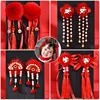 2Pcs/Set New Girls Cute Hairball Pendant Ornament Hair Clips Children Lovely Faux Fur Hairpins Barrettes Kids Hair Accseeories ► Photo 2/6