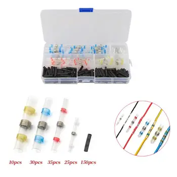

New 500Pcs Mixed Heat Shrink Sordering Terminals Waterproof Solder Sleeve Tube Electrical Wire Insulated Butt Connectors Kit
