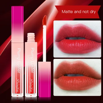 

5 Colors Matte Velvet Lip Glaze Mist Smooth Waterproof Long-Lasting Moisturizing Pipe Lip Glaze Set Lip Gloss Makeup E2