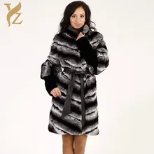 Натуральный мех кролика рекс пальто высокого качества натуральный мех кролика Рекс шиншилла цвет зимняя куртка для женщин